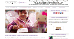 Desktop Screenshot of decodedparenting.com